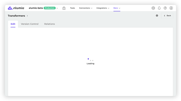 Alumio - Forum Release Notes - 3 100 0 - RC1_Loading Indicator