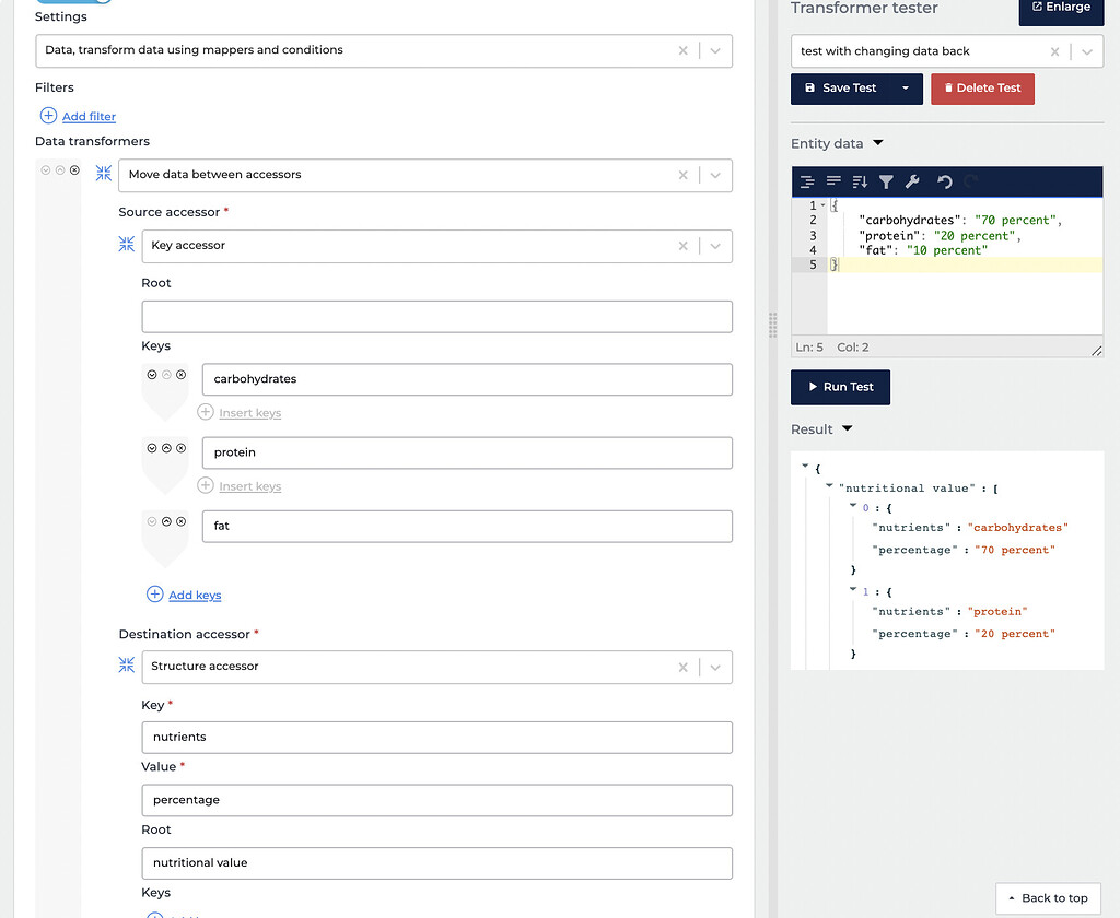 Changing Data Structure - Transformer Guides - Alumio