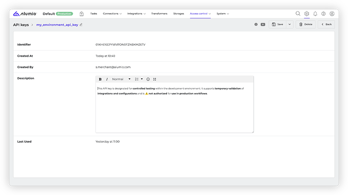 Alumio - Forum Release Notes - 3 107 0 - RC1_API Keys