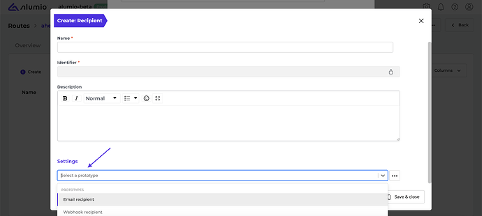Alumio - Release Note - Alert Recipient Functionality 4