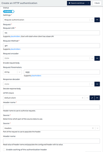 Request authentication