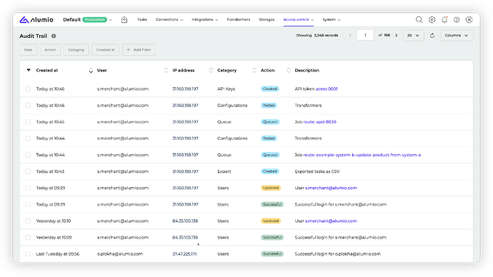 Alumio - Forum Release Notes - 3.116.0_Audit trail update