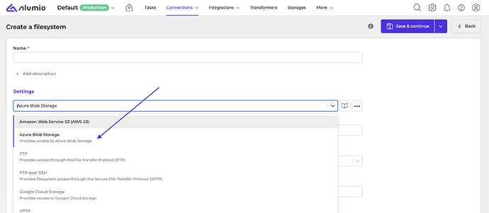 Access Azure Blog Storage