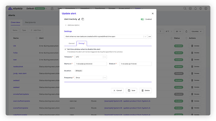 Alumio - Forum Release Notes - 3.109.0-RC1_Alerts