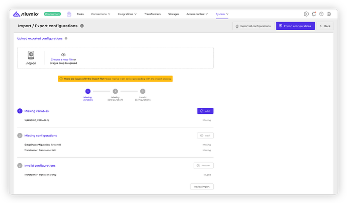 Alumio - Forum - Importing Exporting_Import Scenario 2 -1