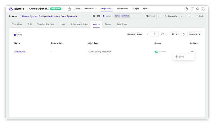 Alumio - Forum - Alerts_Alert Delete
