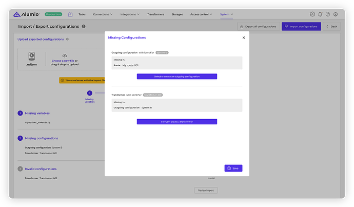 Alumio - Forum - Importing Exporting_Import Scenario 3 - 2